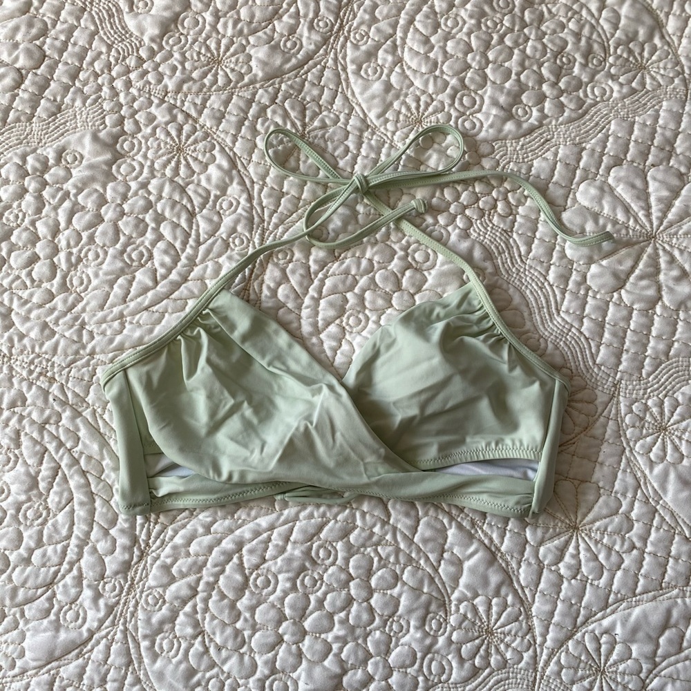 Mint crossover bikini top
